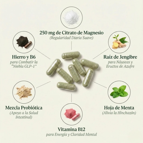 Cápsulas de apoyo al GLP-1: alivio estomacal + apoyo energético para usuarios de medicamentos con GLP-1