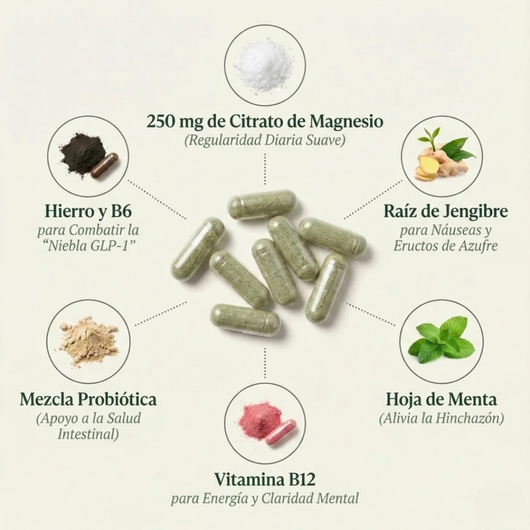 Cápsulas de apoyo al GLP-1: alivio estomacal + apoyo energético para usuarios de medicamentos con GLP-1