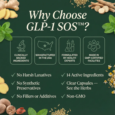 Cápsulas de apoyo para GLP-1: Alivio estomacal y apoyo energético para usuarios de medicamentos con GLP-1