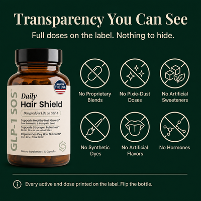 Transparency — no proprietary blends