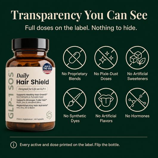 Transparency — no proprietary blends