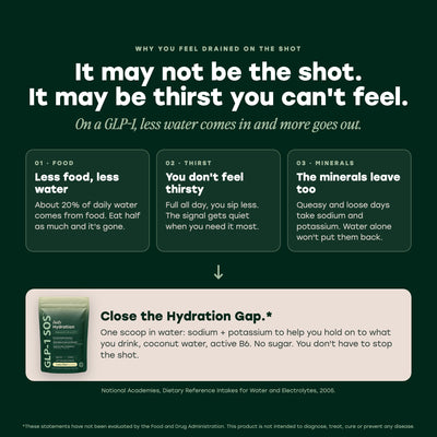 It may not be the shot, it may be thirst you can't feel: the Hydration Gap on GLP-1