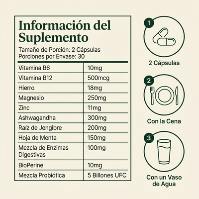 Cápsulas de apoyo al GLP-1: alivio estomacal + apoyo energético para usuarios de medicamentos con GLP-1